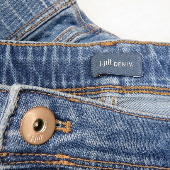 J Jill Jeans Size 24 Regular Slim Ankle‎ Iconic Medium Wash Cotton Stretch - Picture 5 of 13